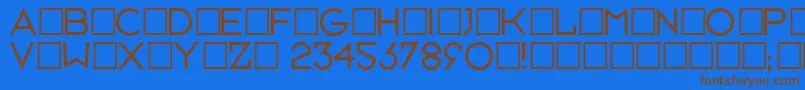Lisätietoja Neusixlight-fontista Neusixlight-fontti – ruskeat fontit sinisellä taustalla