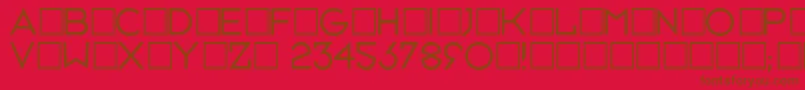 Neusixlight Font – Brown Fonts on Red Background