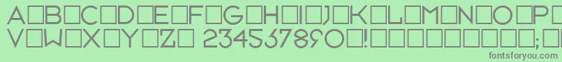 Neusixlight Font – Gray Fonts on Green Background