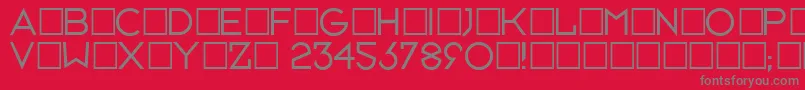 Neusixlight Font – Gray Fonts on Red Background