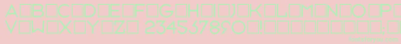 Neusixlight Font – Green Fonts on Pink Background
