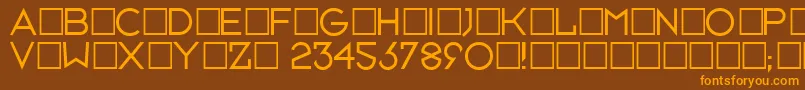 En savoir plus sur la police Neusixlight Police Neusixlight – polices orange sur fond brun