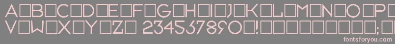 Neusixlight Font – Pink Fonts on Gray Background