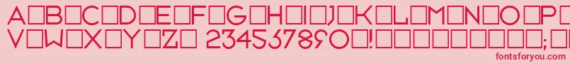 Neusixlight Font – Red Fonts on Pink Background