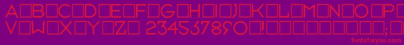 Neusixlight Font – Red Fonts on Purple Background