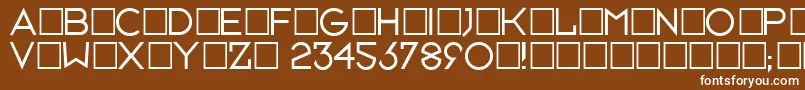 Neusixlight Font – White Fonts on Brown Background