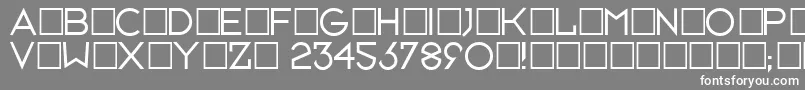 フォントNeusixlight – 灰色の背景に白い文字