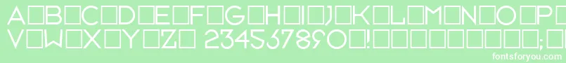 Neusixlight Font – White Fonts on Green Background
