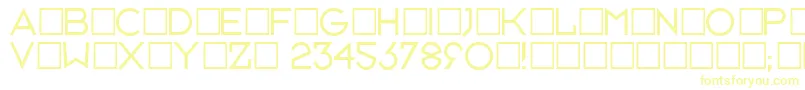 Neusixlight Font – Yellow Fonts on White Background