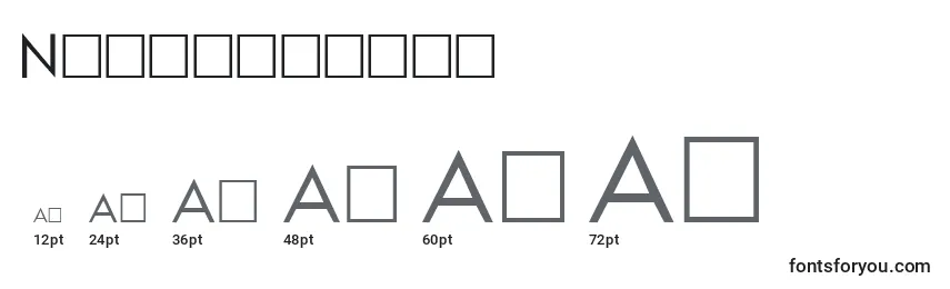 Neusixlight Font Sizes