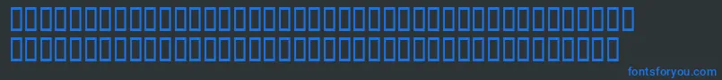 fuente WbxGrannyt2 – Fuentes Azules Sobre Fondo Negro