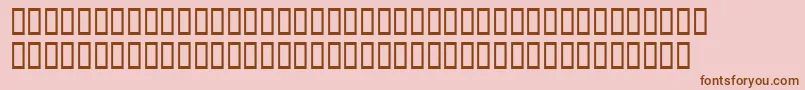 WbxGrannyt2 Font – Brown Fonts on Pink Background