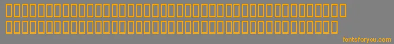 WbxGrannyt2 Font – Orange Fonts on Gray Background