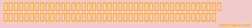 WbxGrannyt2 Font – Orange Fonts on Pink Background