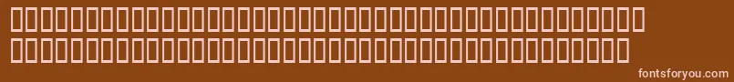 フォントWbxGrannyt2 – 茶色の背景にピンクのフォント