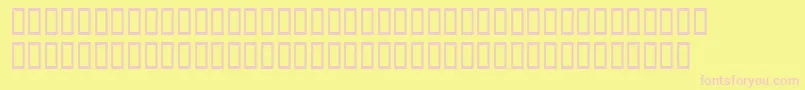 WbxGrannyt2 Font – Pink Fonts on Yellow Background