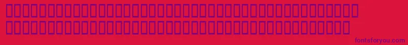 WbxGrannyt2 Font – Purple Fonts on Red Background