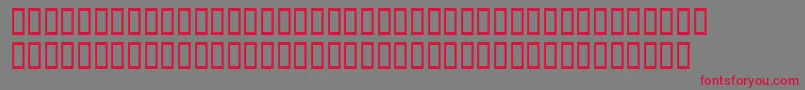 フォントWbxGrannyt2 – 赤い文字の灰色の背景