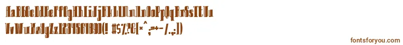 Innocentbystander Font – Brown Fonts on White Background