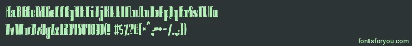 フォントInnocentbystander – 黒い背景に緑の文字