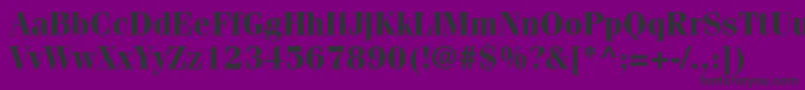 CompendiumSsiBold Font – Black Fonts on Purple Background