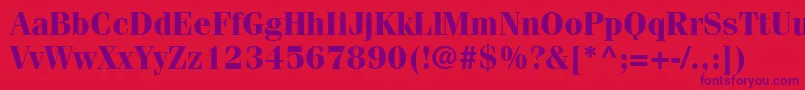 En savoir plus sur la police CompendiumSsiBold Police CompendiumSsiBold – polices violettes sur fond rouge