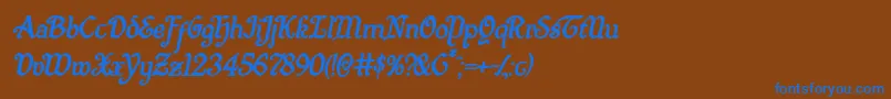 Más sobre la fuente Quillswordboldital fuente Quillswordboldital – Fuentes Azules Sobre Fondo Marrón