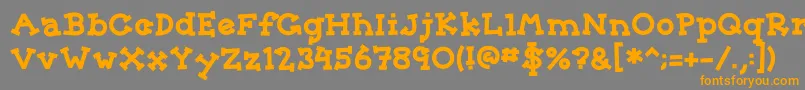 Sorority Font – Orange Fonts on Gray Background