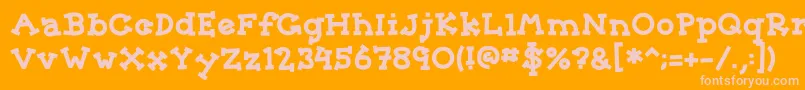 Saiba mais sobre a fonte Sorority Fonte Sorority – fontes rosa em um fundo laranja