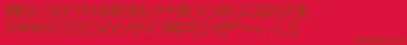 Lisätietoja Playwright-fontista Playwright-fontti – ruskeat fontit punaisella taustalla