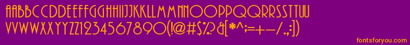 Playwrightフォントについての詳細 フォントPlaywright – 紫色の背景にオレンジのフォント