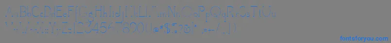 Camelotdenada Font – Blue Fonts on Gray Background