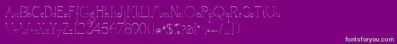 Camelotdenada Font – Green Fonts on Purple Background