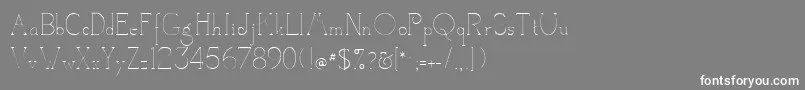 Camelotdenada Font – White Fonts on Gray Background