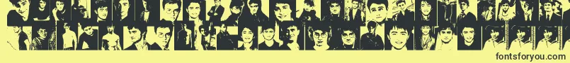 DanielRadcliffe Font – Black Fonts on Yellow Background