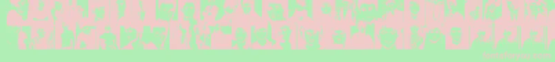 DanielRadcliffe Font – Pink Fonts on Green Background