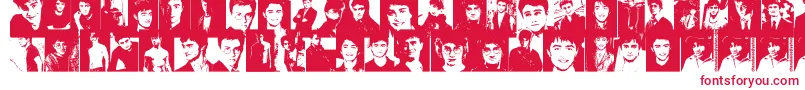 Czcionka DanielRadcliffe – czerwone czcionki