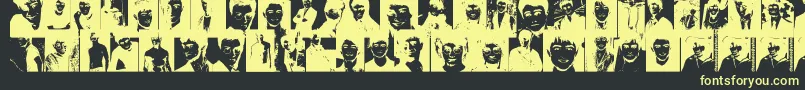 Weitere Informationen zur DanielRadcliffe-Schriftart DanielRadcliffe-Schriftart – Gelbe Schriften auf schwarzem Hintergrund