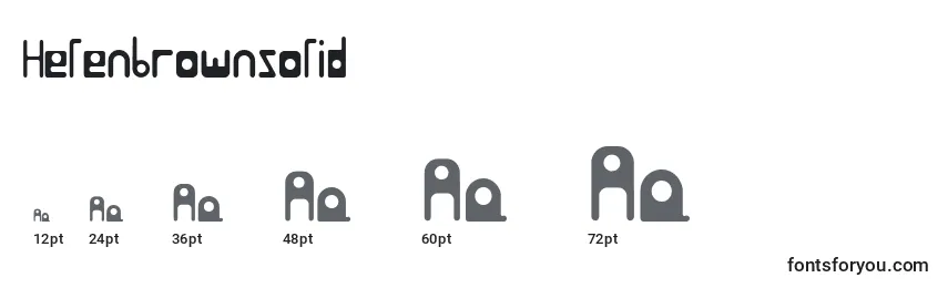 Helenbrownsolid Font Sizes