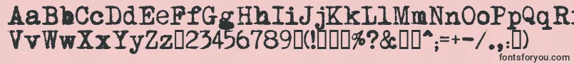 MomРѕt Font – Black Fonts on Pink Background