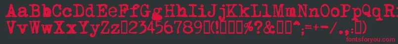 MomРѕt Font – Red Fonts on Black Background