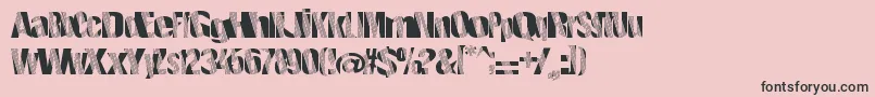 Roboticrevolution Font – Black Fonts on Pink Background