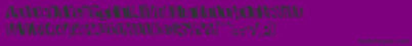 フォントRoboticrevolution – 紫の背景に黒い文字