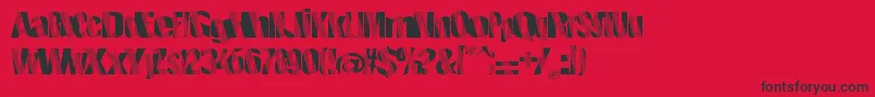 Roboticrevolution Font – Black Fonts on Red Background