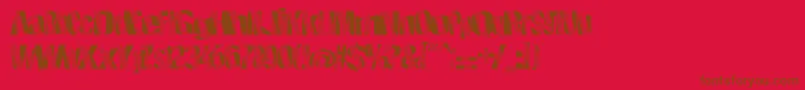 Шрифт Roboticrevolution – коричневые шрифты на красном фоне