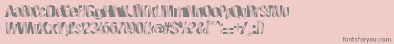 Roboticrevolution Font – Gray Fonts on Pink Background