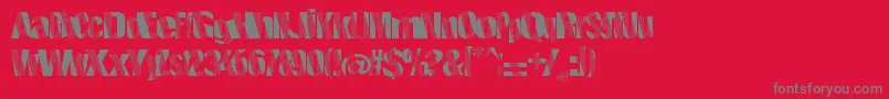 Roboticrevolution Font – Gray Fonts on Red Background