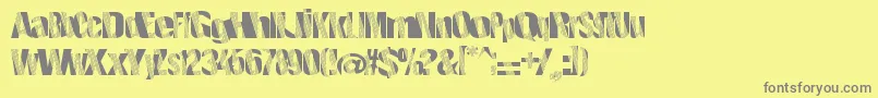 Roboticrevolution Font – Gray Fonts on Yellow Background