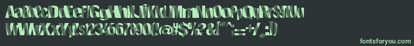 Roboticrevolution Font – Green Fonts on Black Background