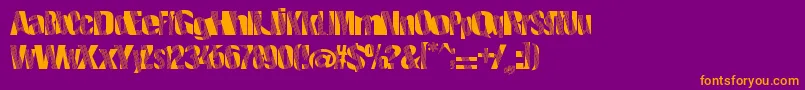 Roboticrevolution Font – Orange Fonts on Purple Background
